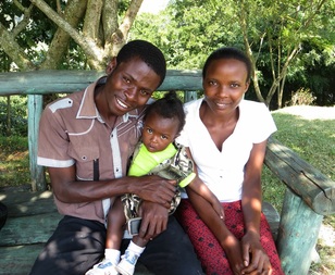 Uganda Crater Lakes Tours founder, Ataryebwa Noah and his family 